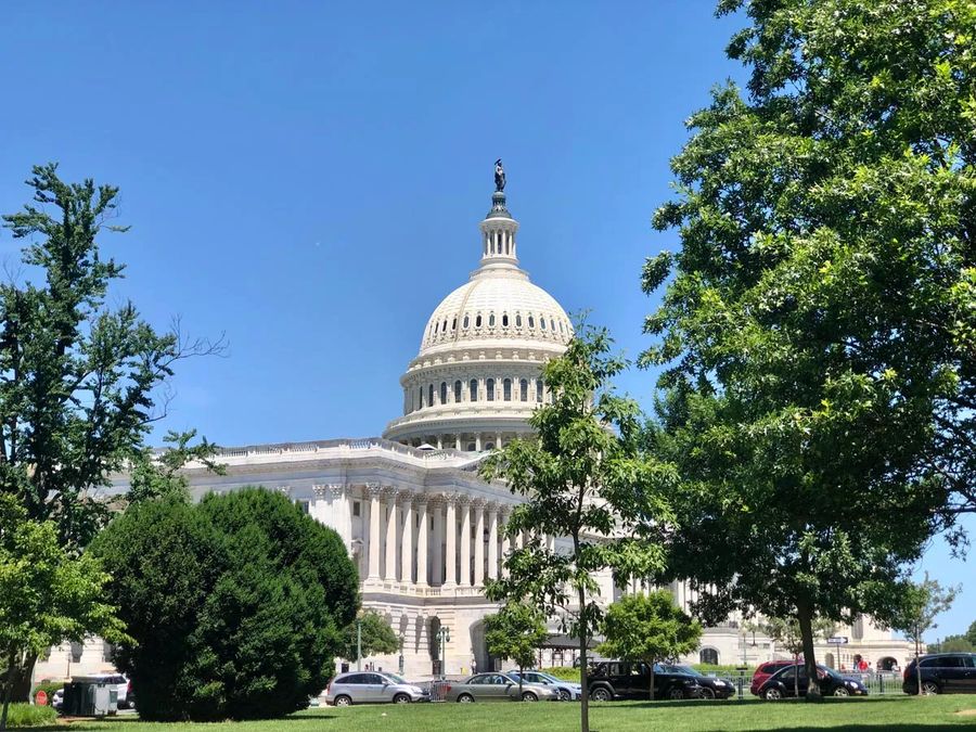 United States Capitol in summer